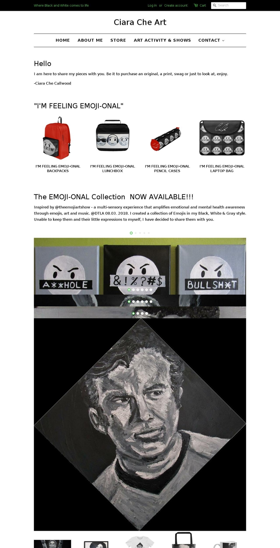 Ciara Che Minimal template 2017 Shopify theme site example ciarachecallwood.com