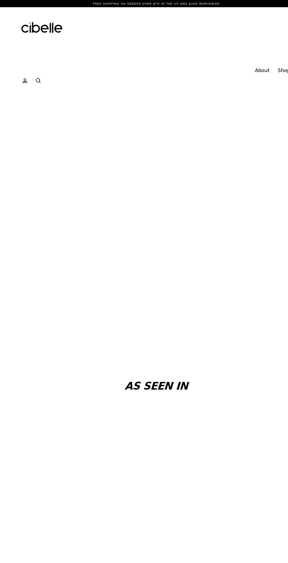 cibelleeyewear.com shopify website screenshot