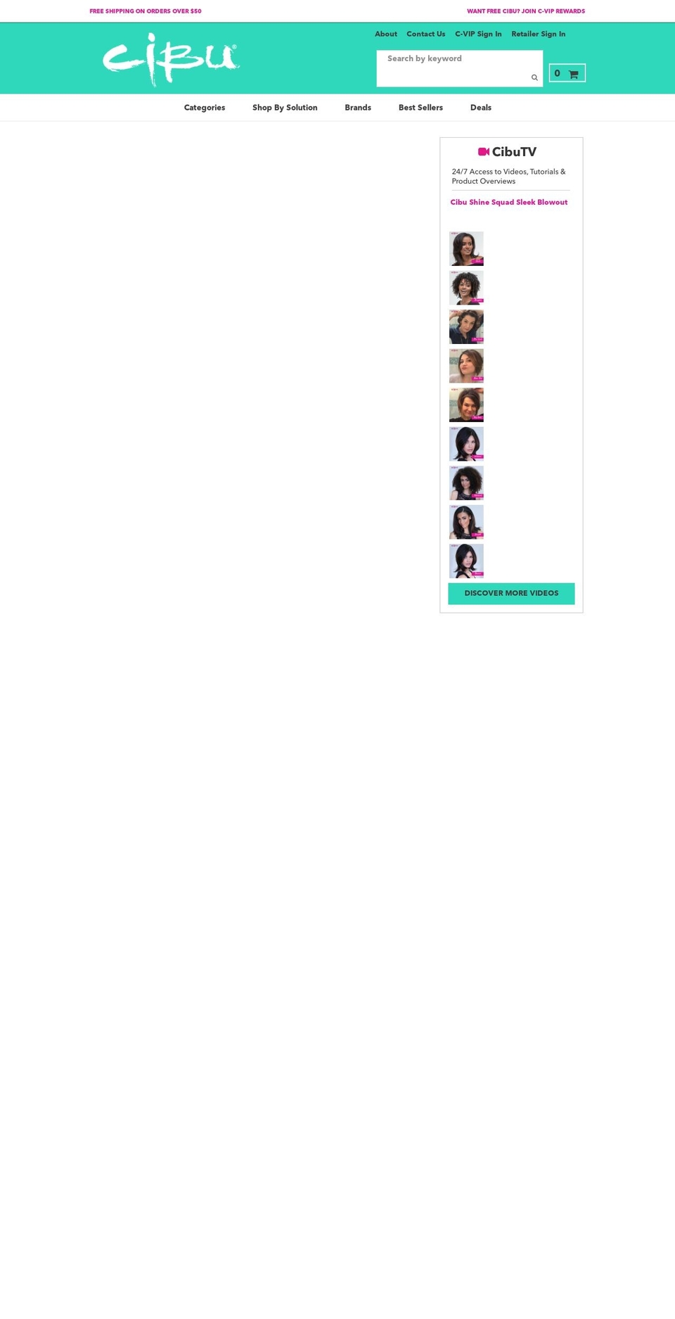 cibuforhair.com shopify website screenshot