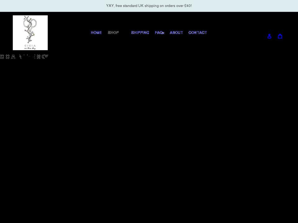 cicia.co.uk shopify website screenshot