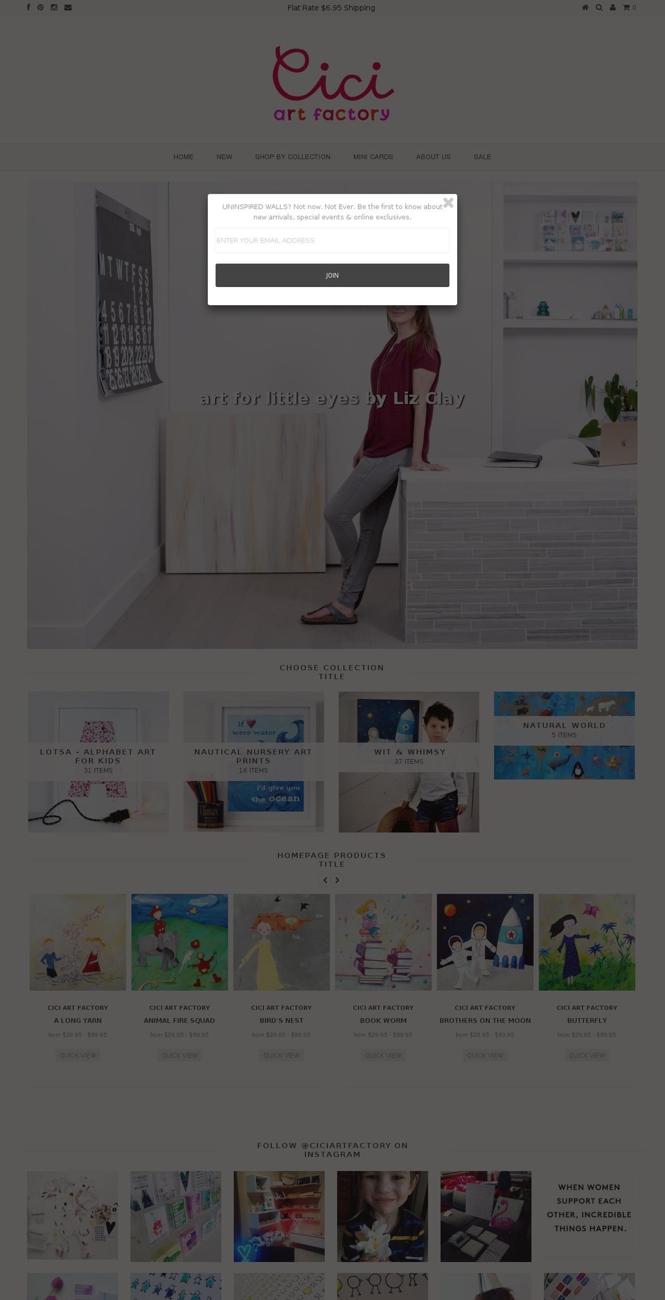 ciciartfactory.com shopify website screenshot