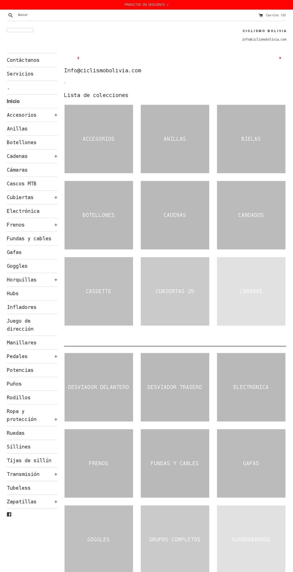 ciclismobolivia.com — Shopify store in 