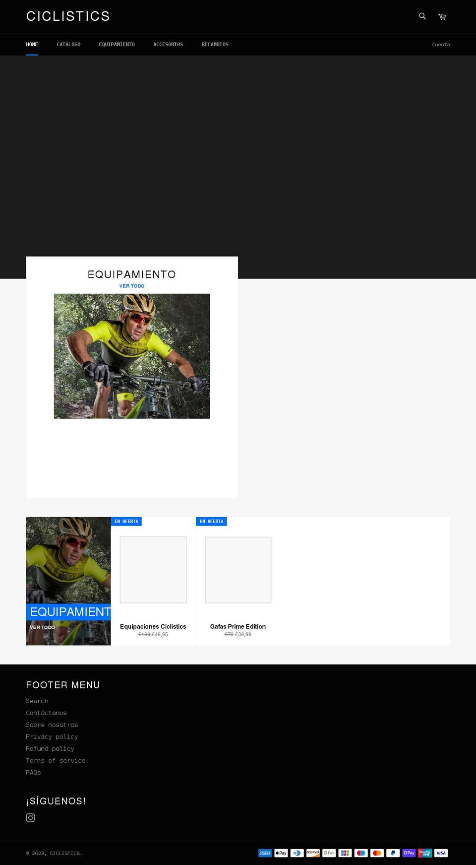 ciclistics.com shopify website screenshot