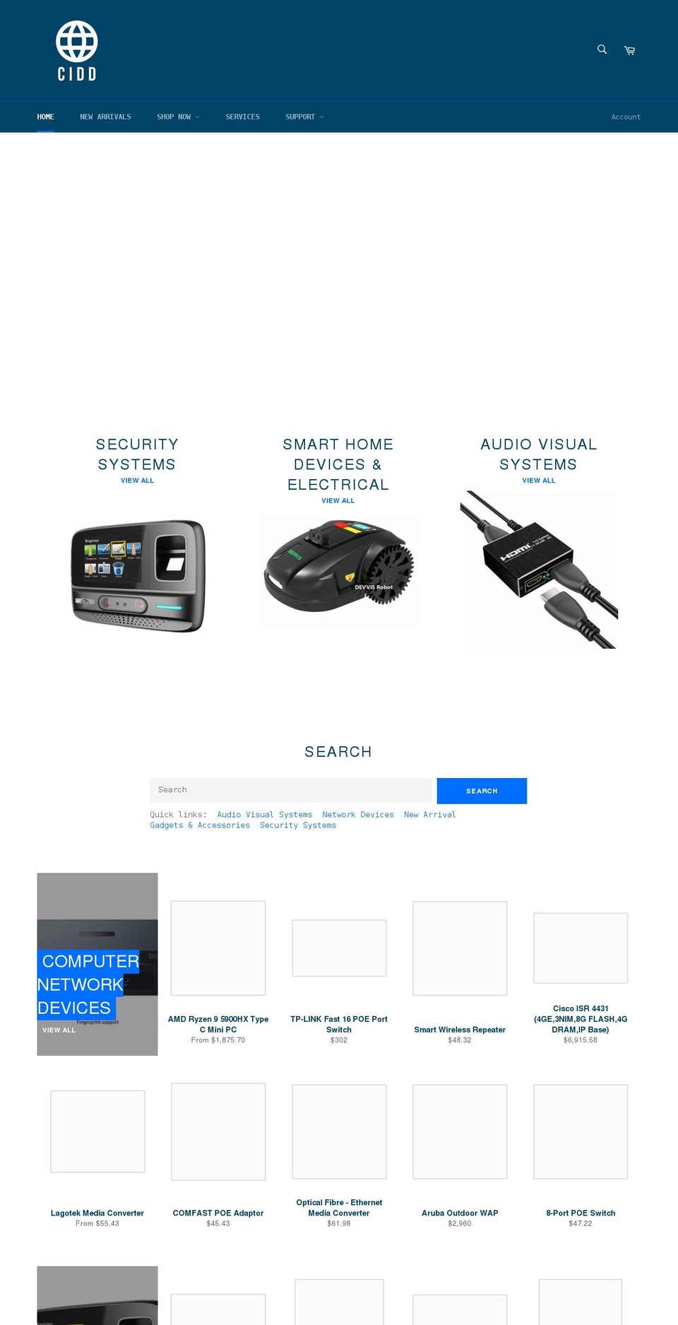 ciddtechnology.com shopify website screenshot