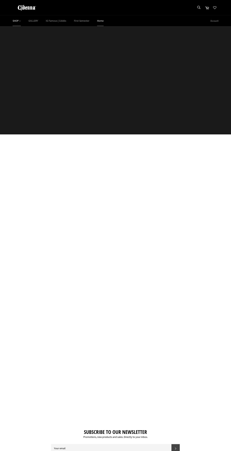 cidenna.com shopify website screenshot