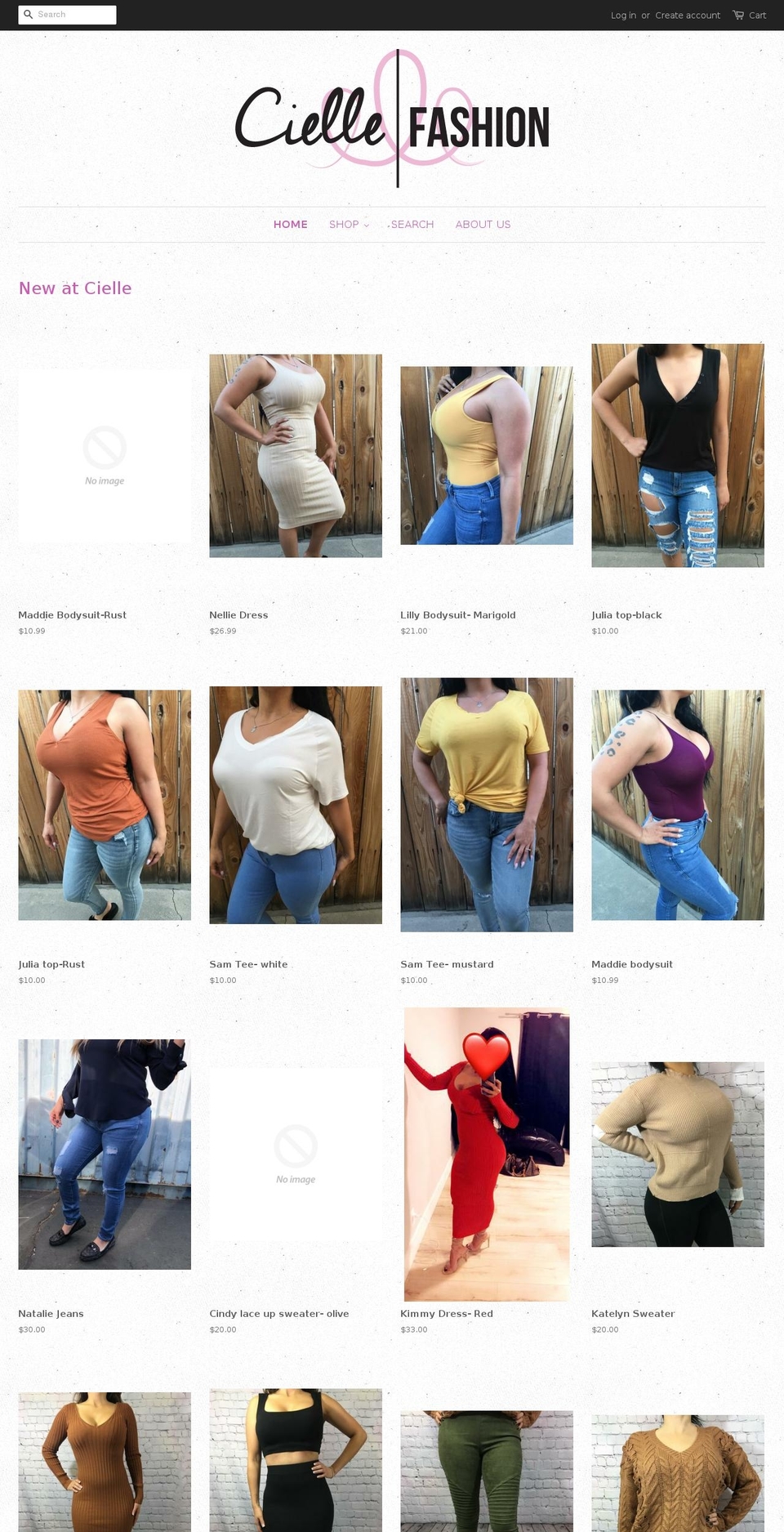 cielle-fashion.com — Shopify storefront screenshot