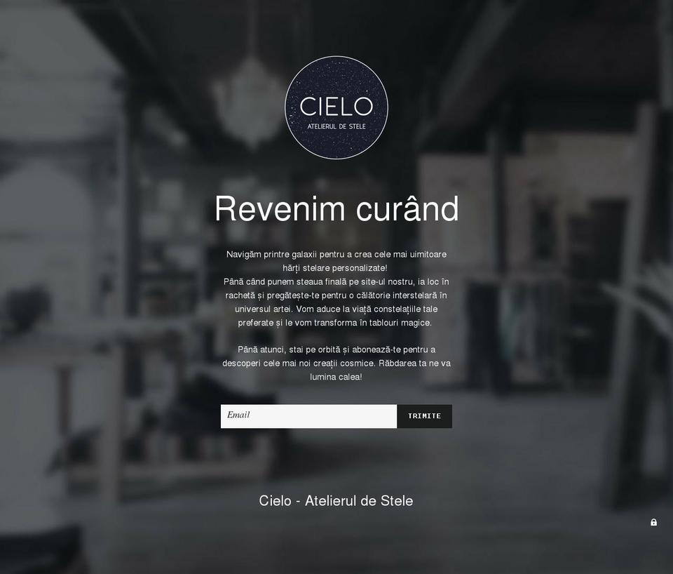 cielo.ro shopify website screenshot