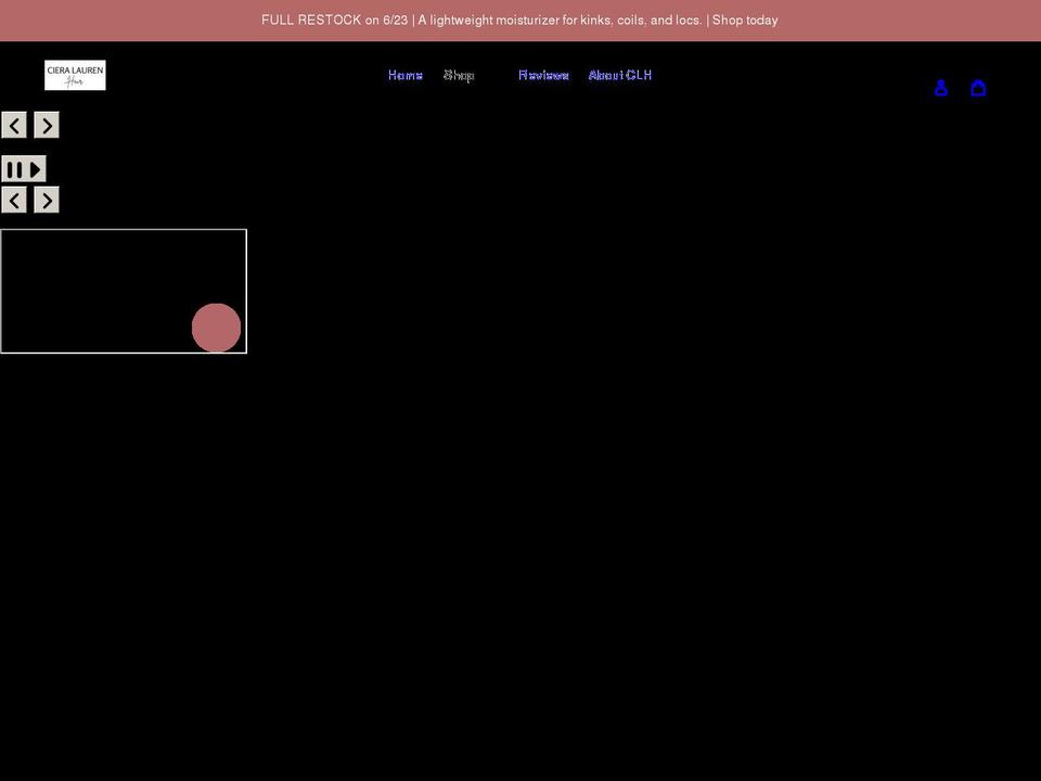 cieralauren.com shopify website screenshot