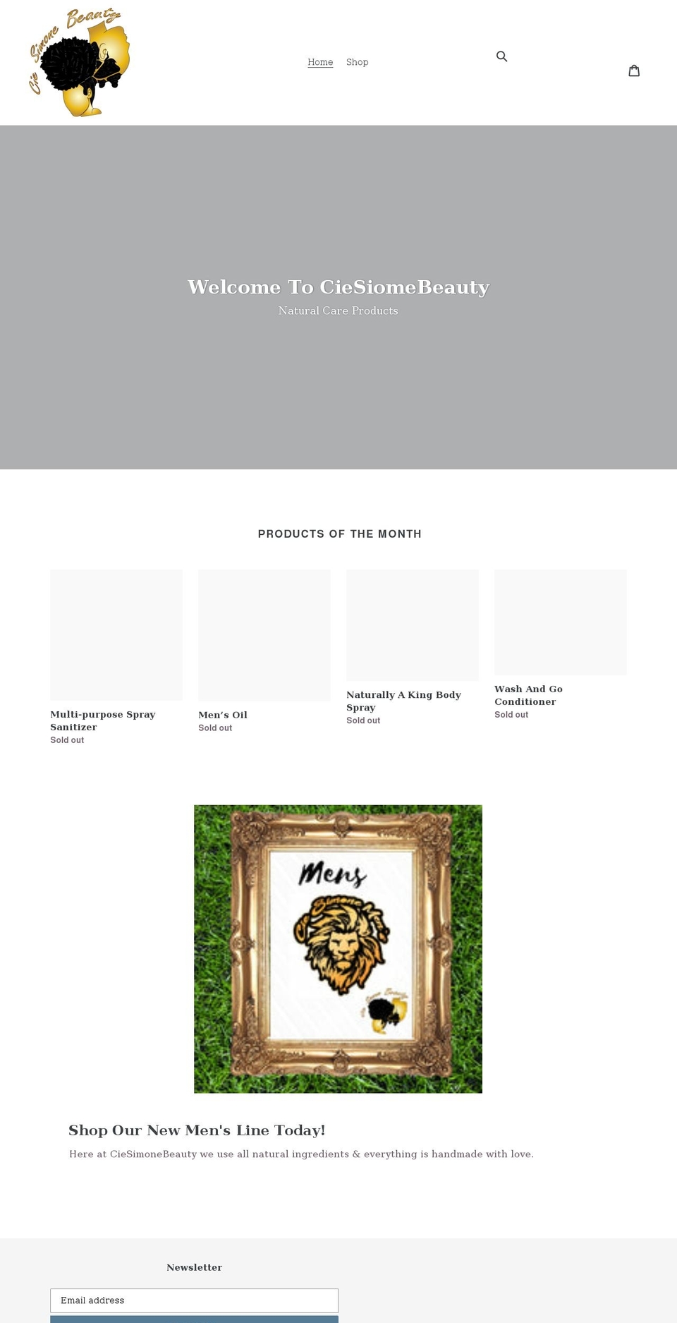 ciesimonebeauty.com shopify website screenshot