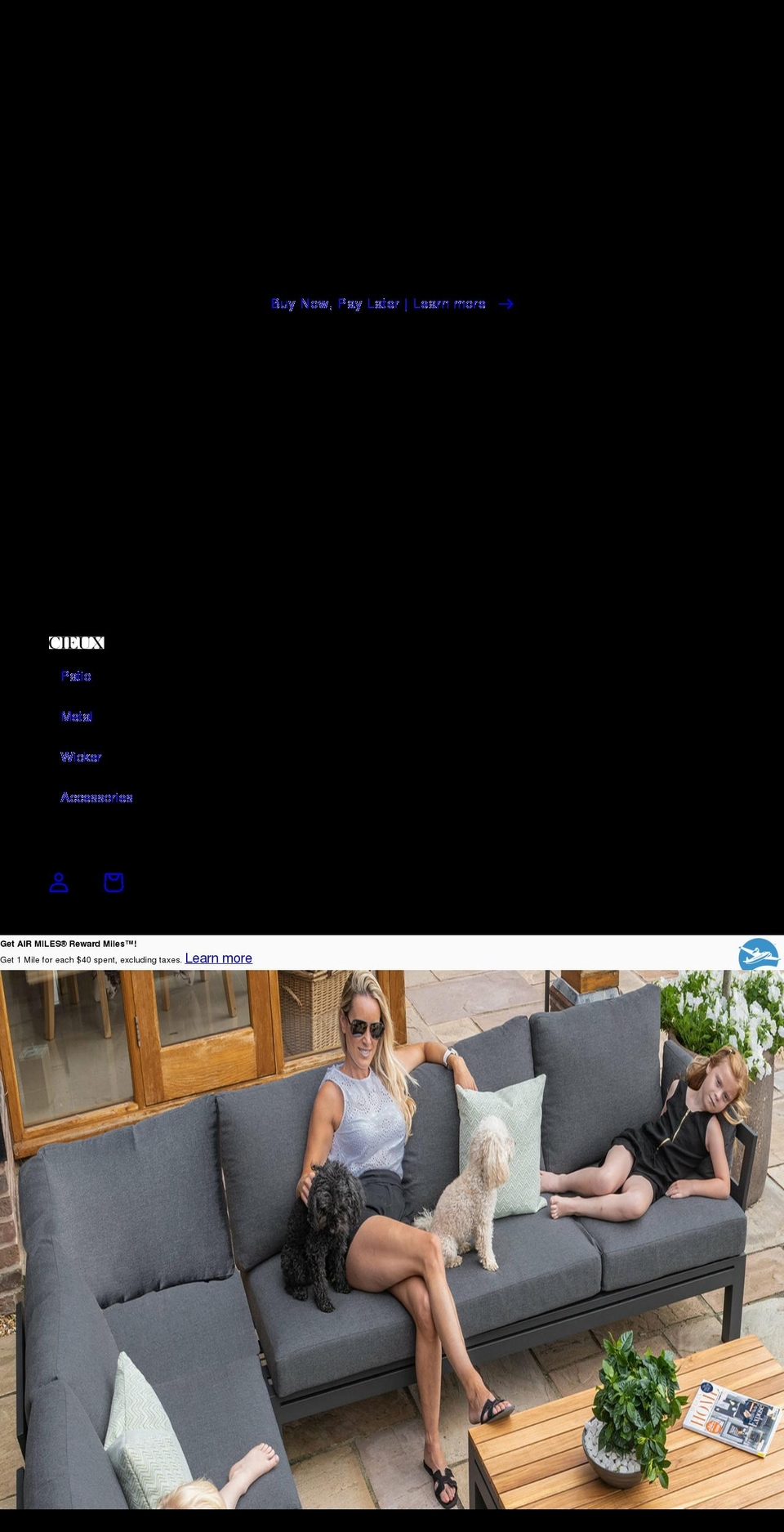 cieuxpatio.myshopify.com — Shopify storefront screenshot