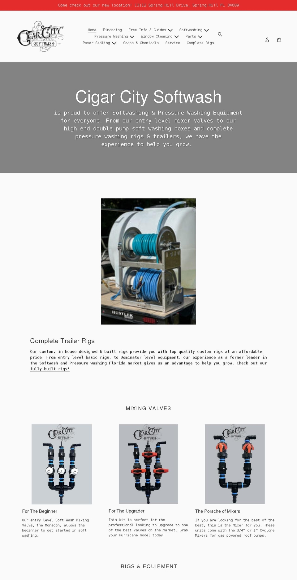 cigarcitysoftwash.com shopify website screenshot