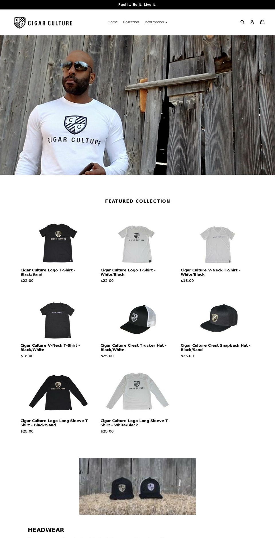 cigarculture.com — Shopify storefront screenshot