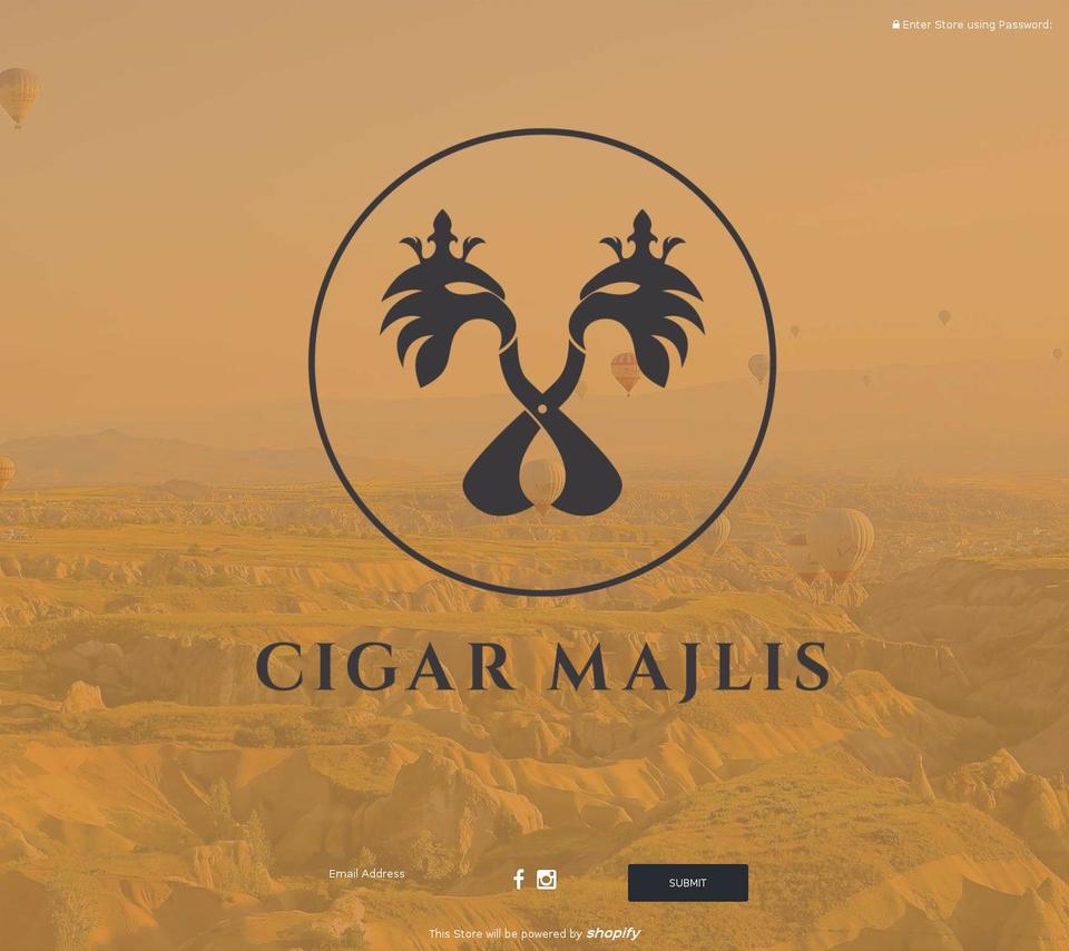 cigarmajlis.com — Shopify storefront screenshot
