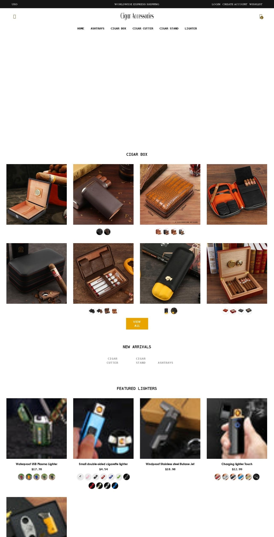 home--classic Shopify theme site example cigarsdeluxx.com