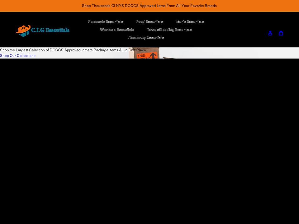 cigessentials.com shopify website screenshot