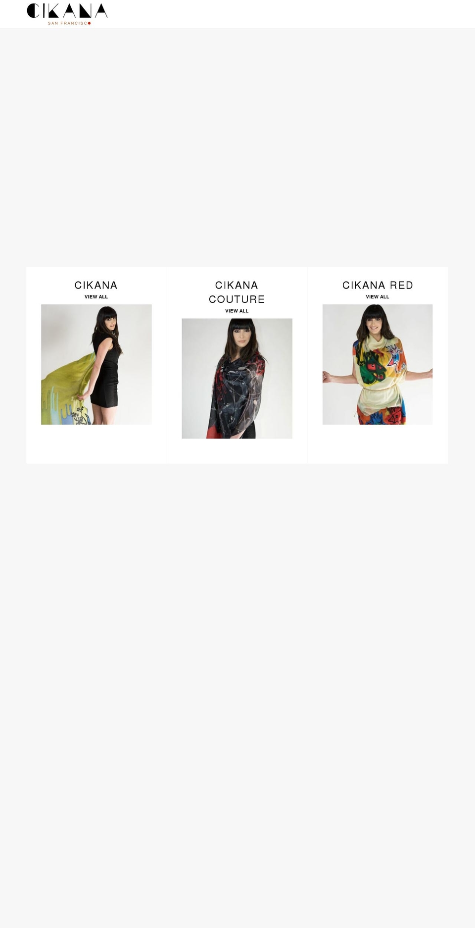 cikana.com shopify website screenshot