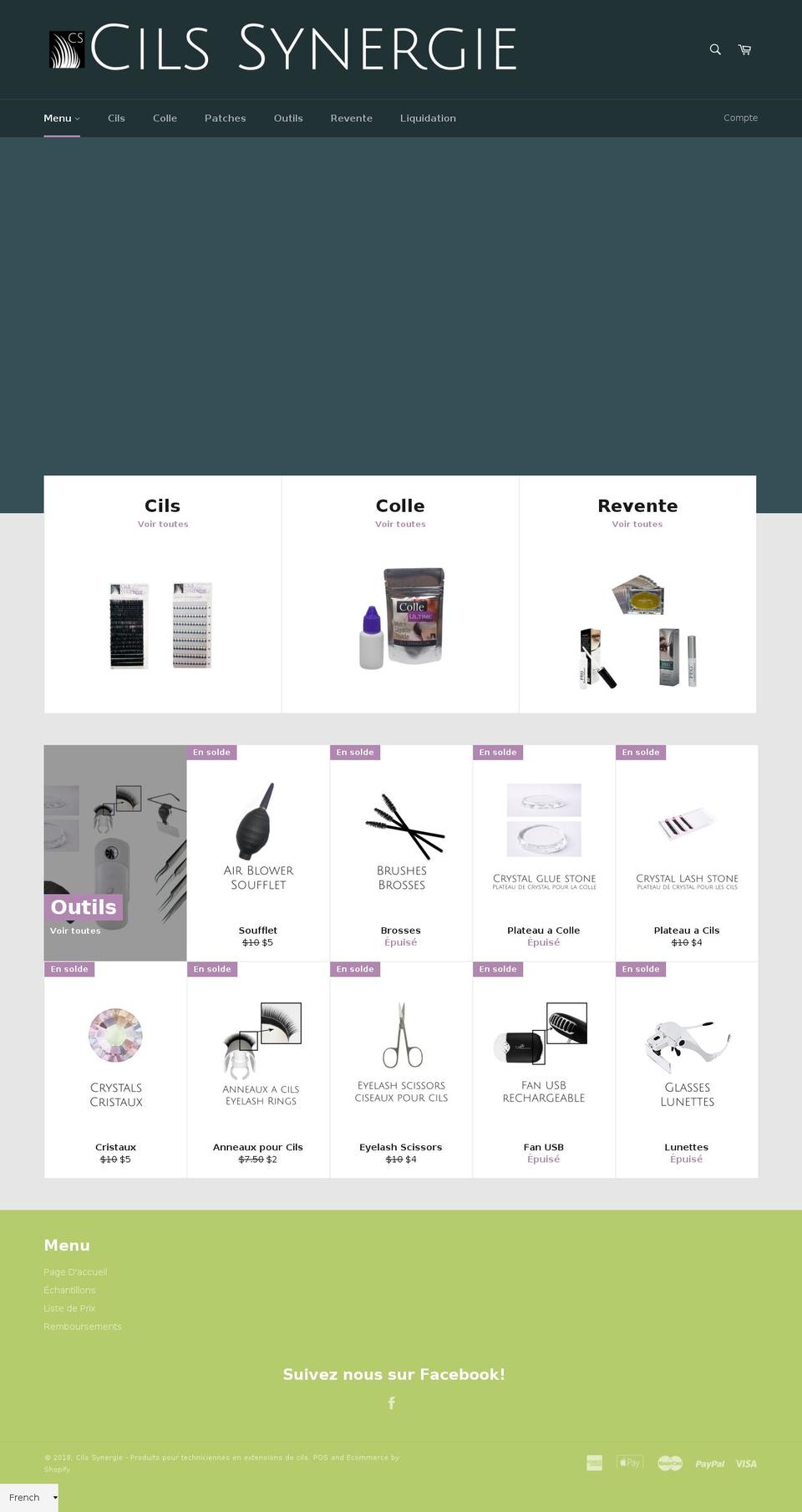 cils-synergie.info shopify website screenshot