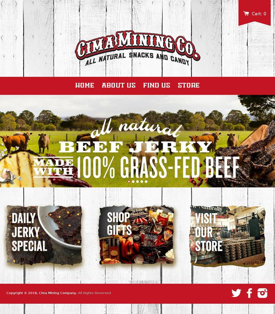 cimamining.net shopify website screenshot