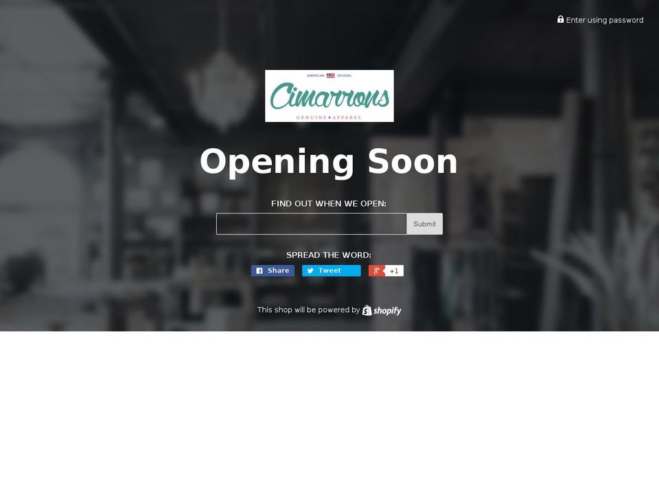 standard-trexify-theme Shopify theme site example cimarrons.com