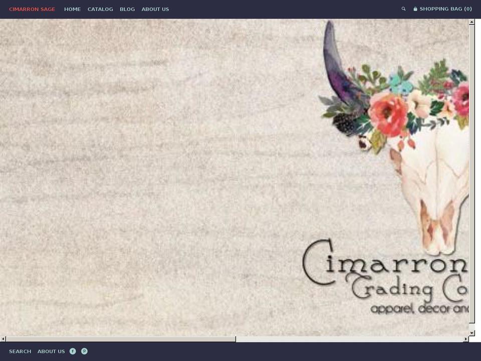 cimarronsage.com — Shopify storefront screenshot