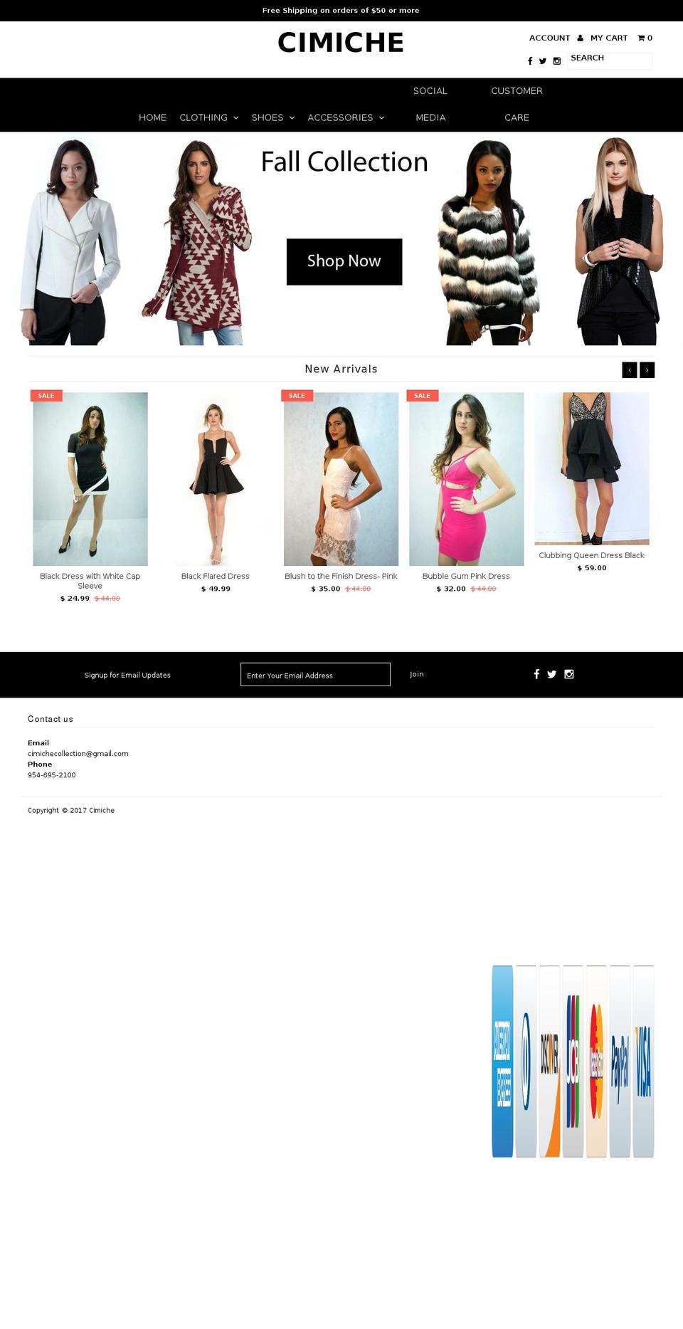 cimiche.com shopify website screenshot