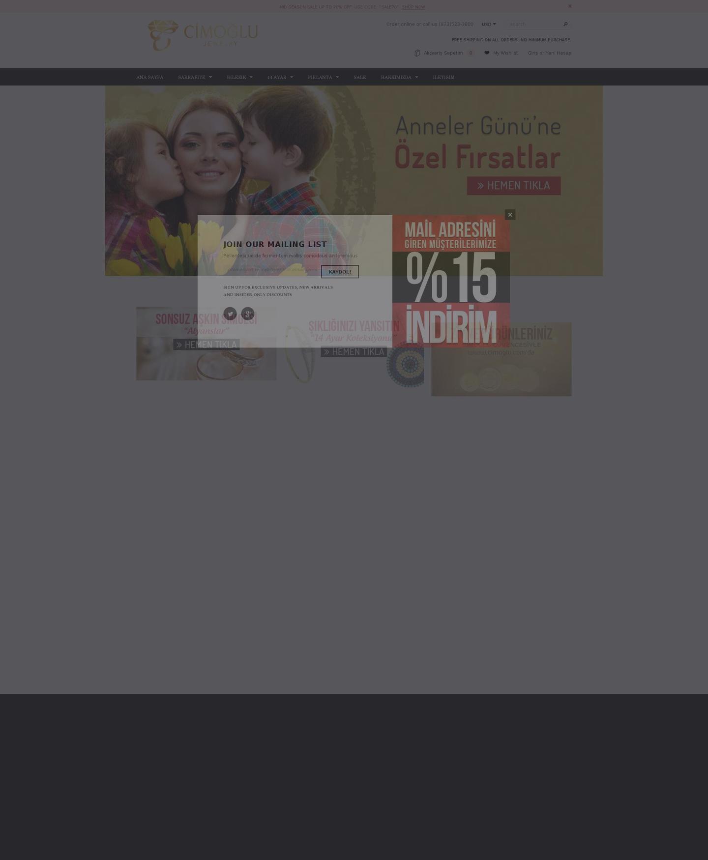 cimoglujewelry.com — Shopify storefront screenshot