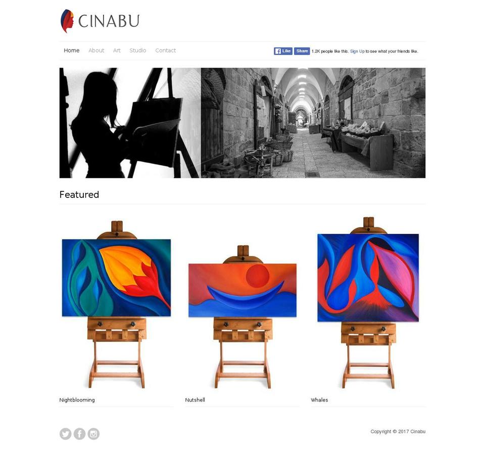 cinabu.com shopify website screenshot