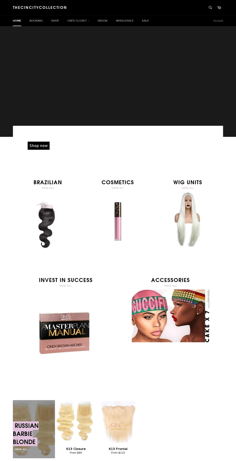 cincitycollection.com — Shopify storefront screenshot