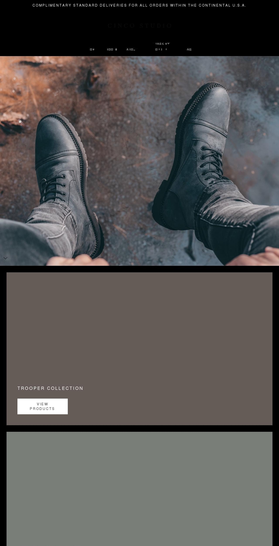 cincostudio.com shopify website screenshot