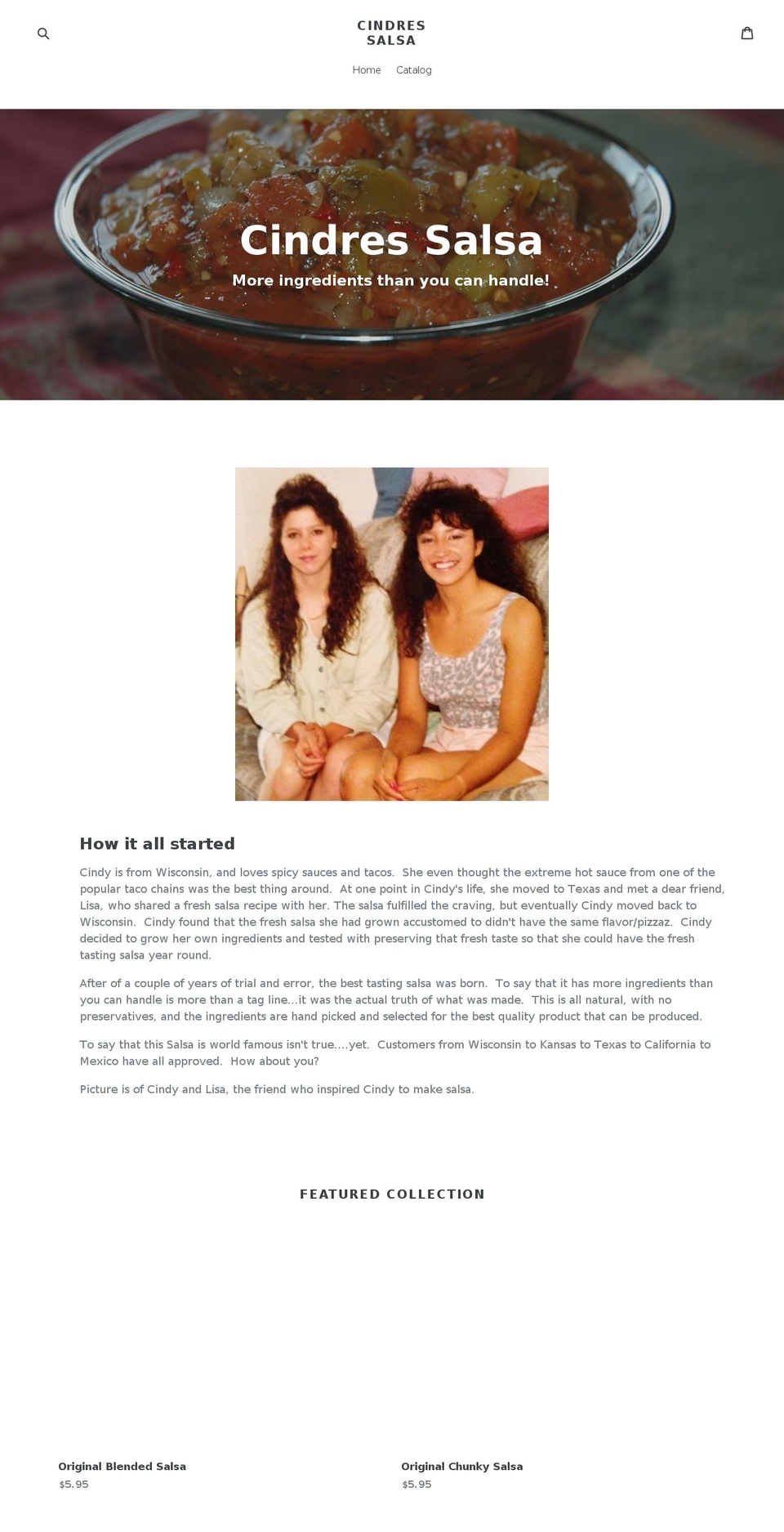 cindres.com — Shopify storefront screenshot