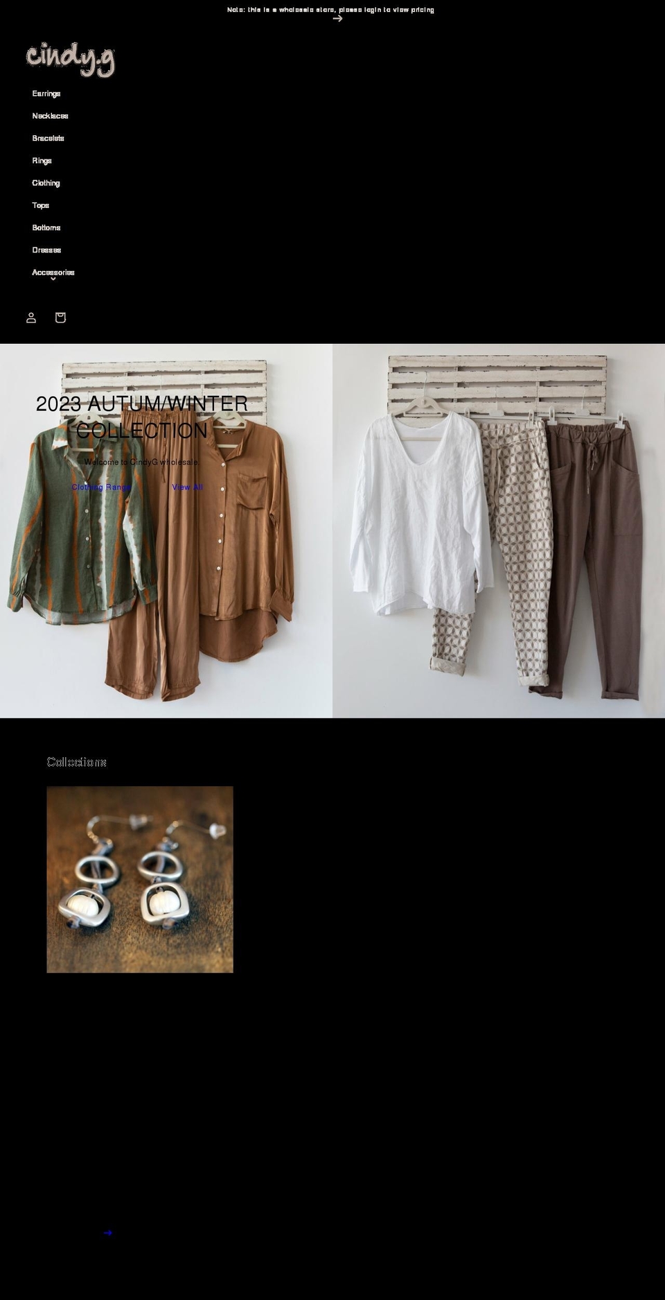cindyg.com.au shopify website screenshot