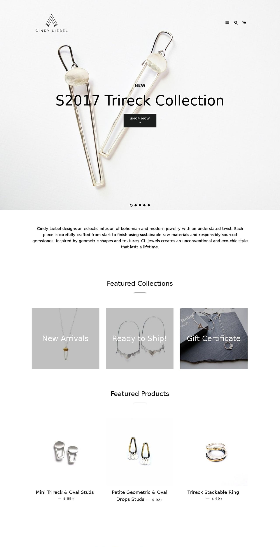 cindyliebel.com shopify website screenshot