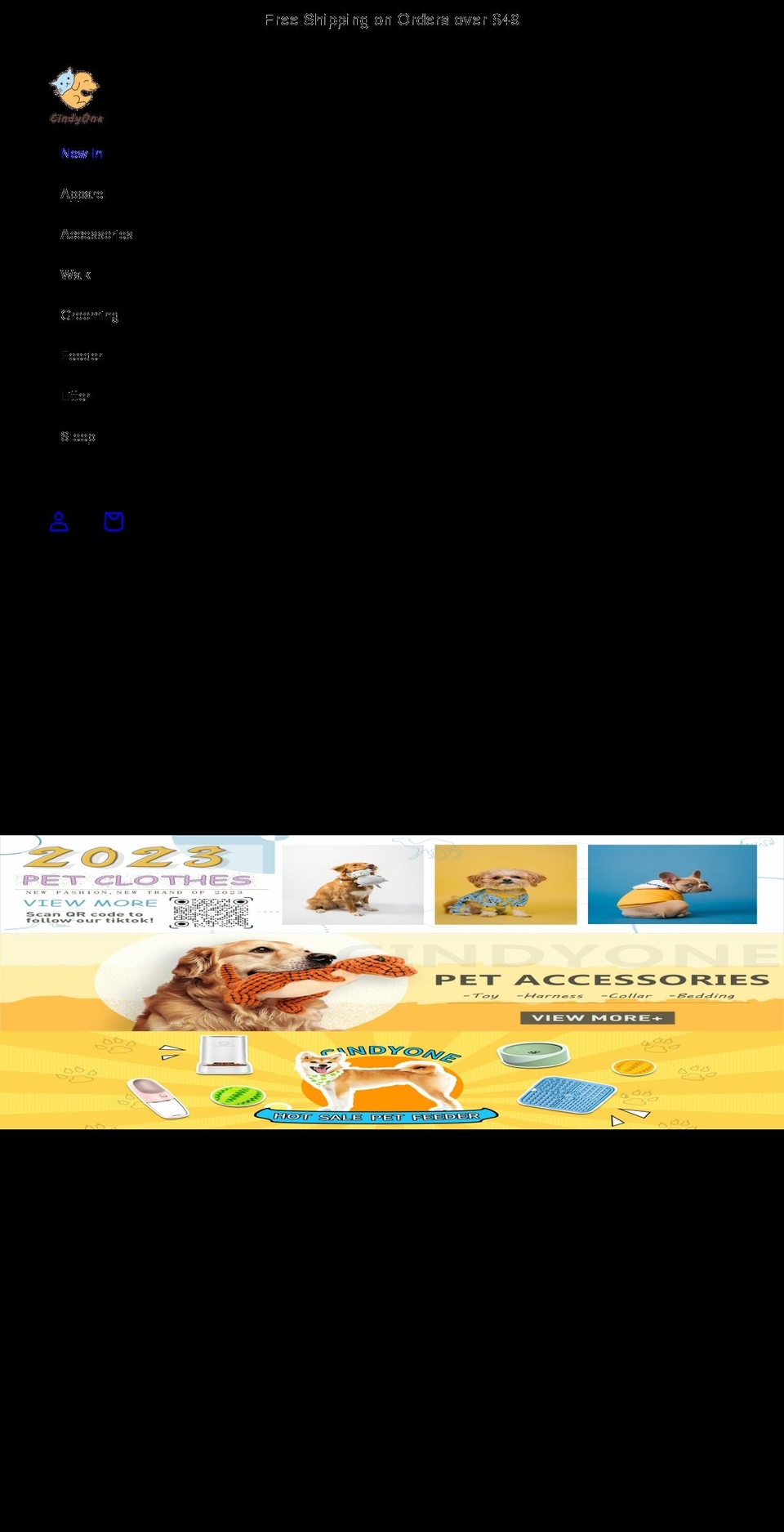 cindyone.com shopify website screenshot