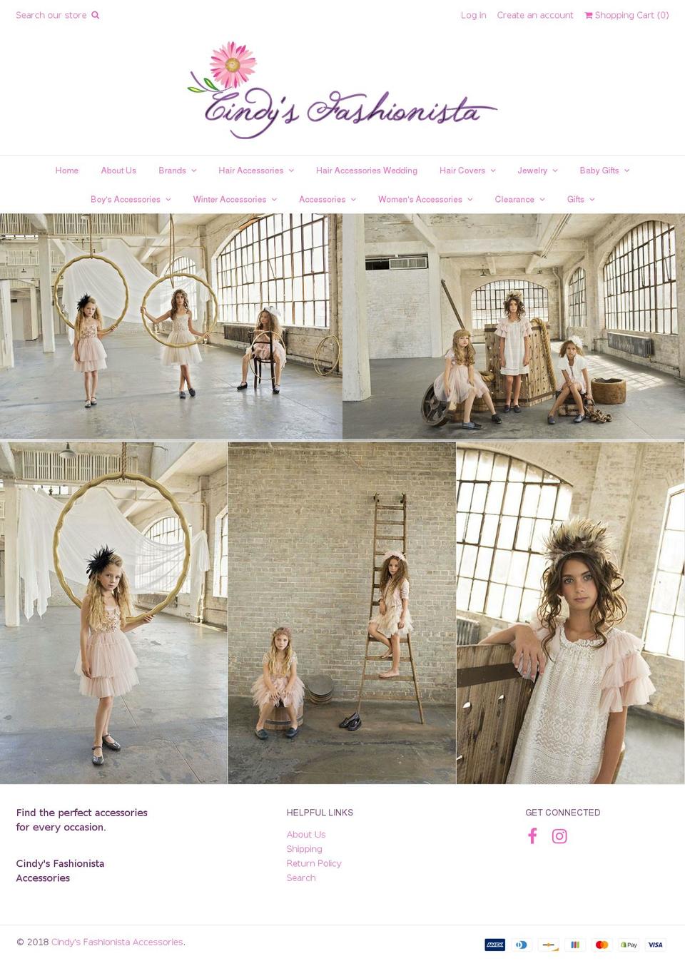 cindysfashionista.com — Shopify storefront screenshot