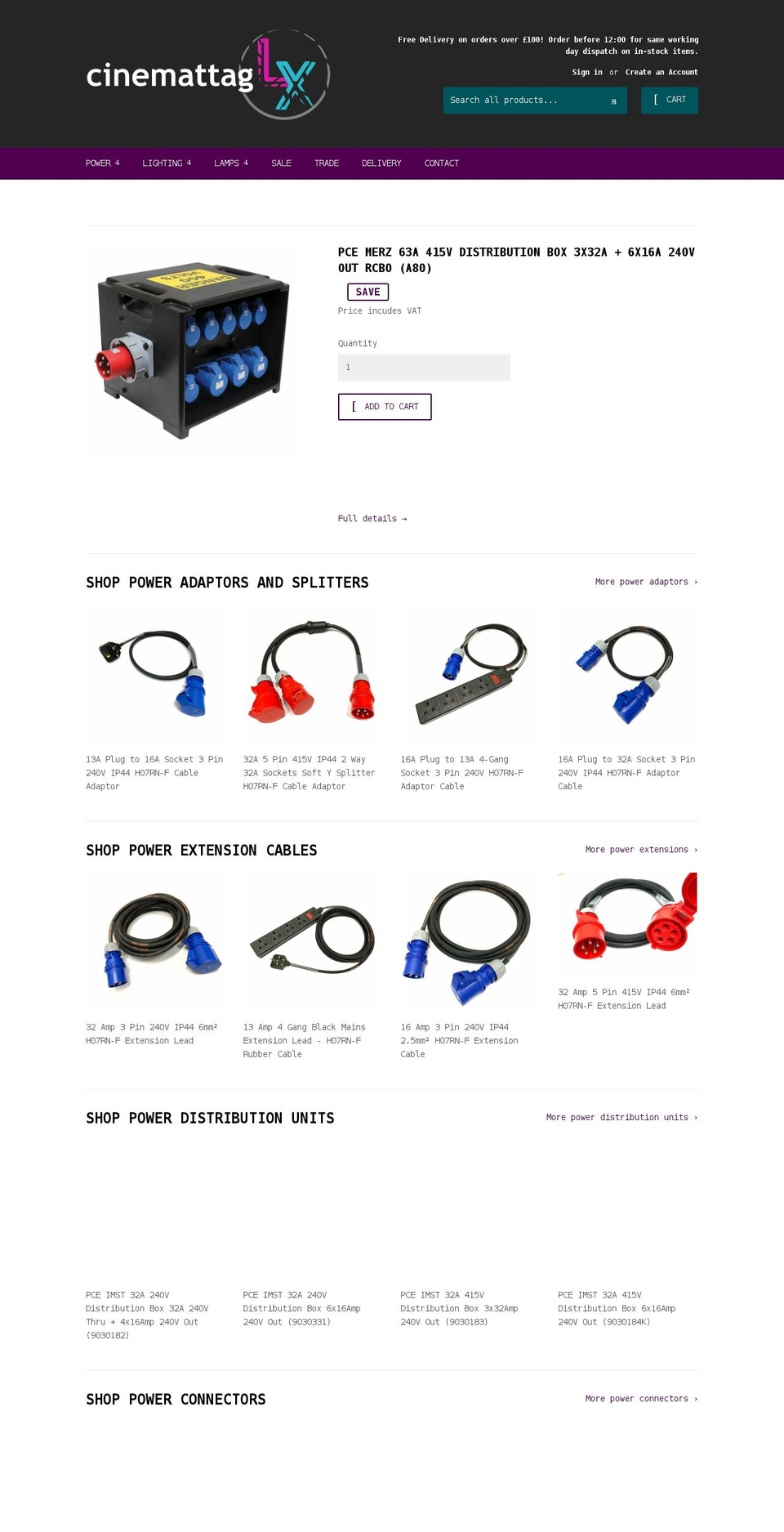 cinemattaglx.com shopify website screenshot