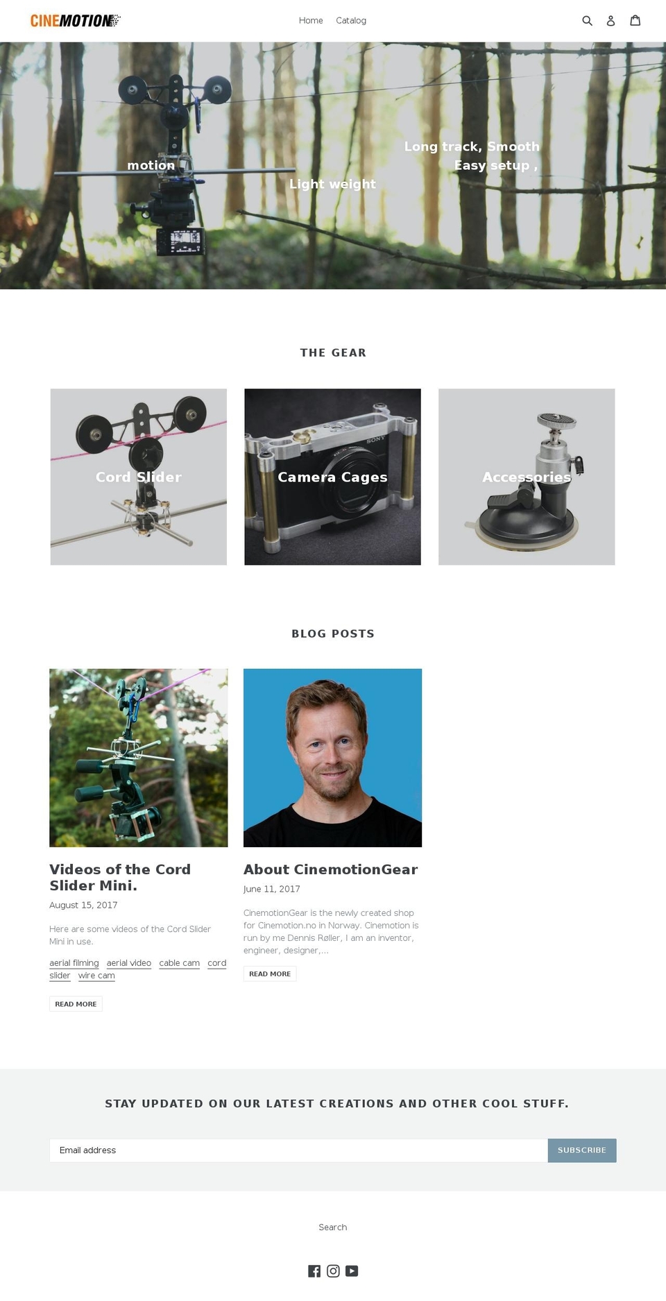 cinemotiongear.com shopify website screenshot