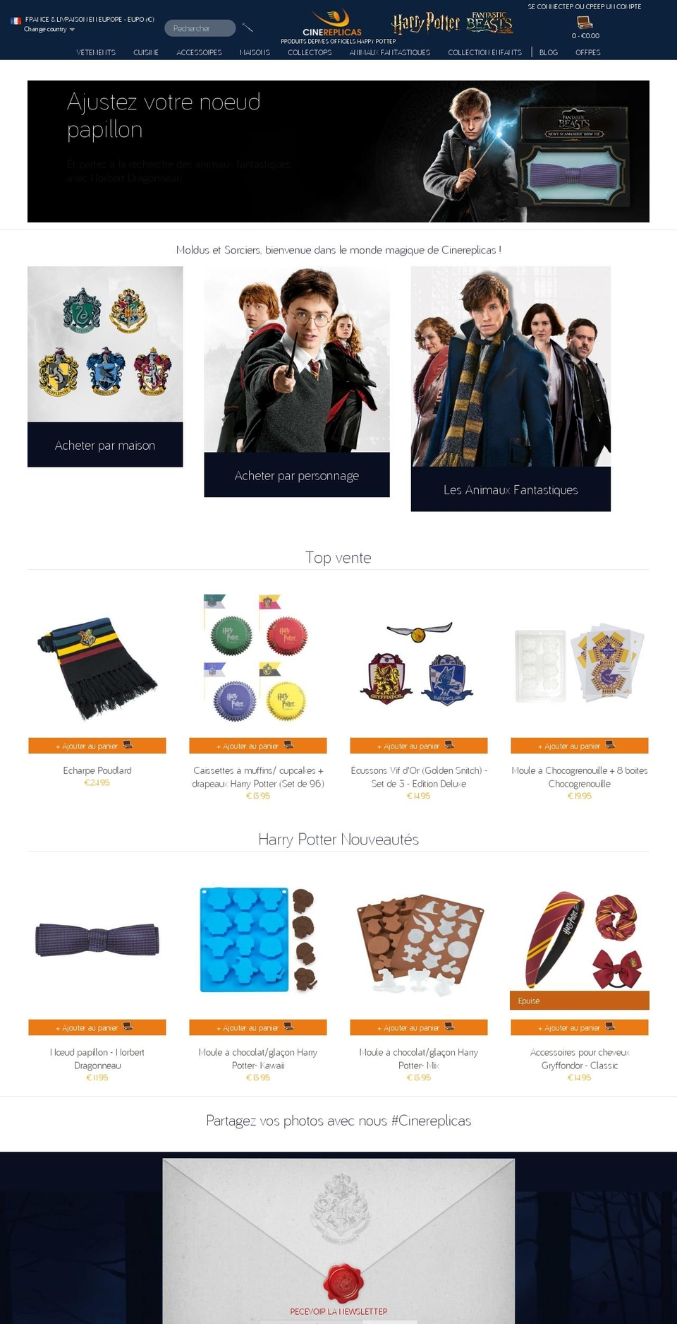 Cinereplicas 1.1 Shopify theme site example cinereplicas.de