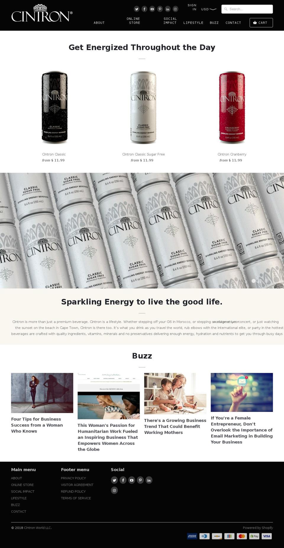 cintronenergy.com — Shopify storefront screenshot