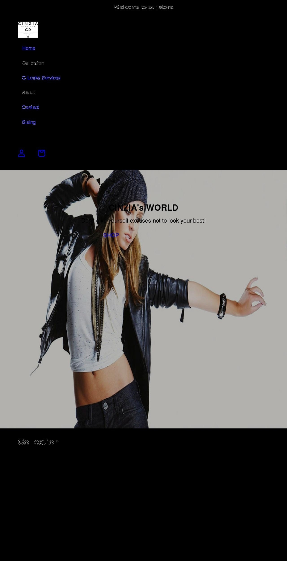 cinziasoffitta.com shopify website screenshot