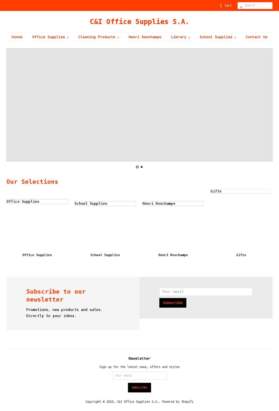 ciofficesupplies.com shopify website screenshot