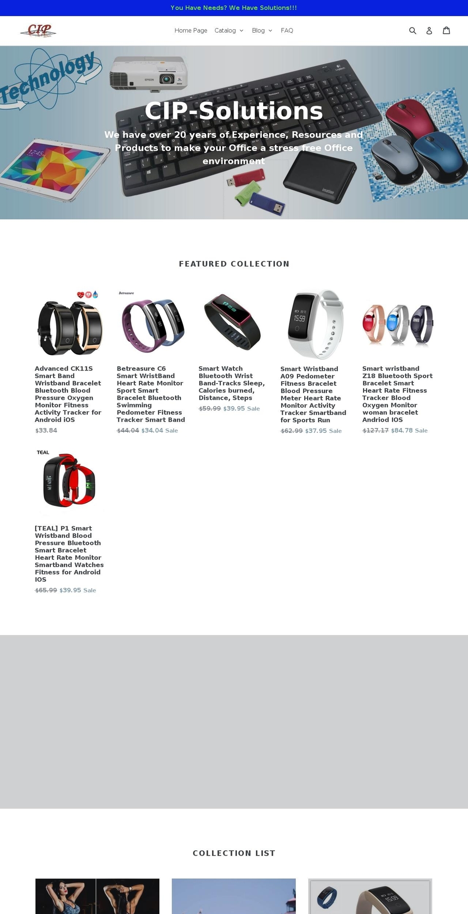 cip-solutions.com — Shopify storefront screenshot