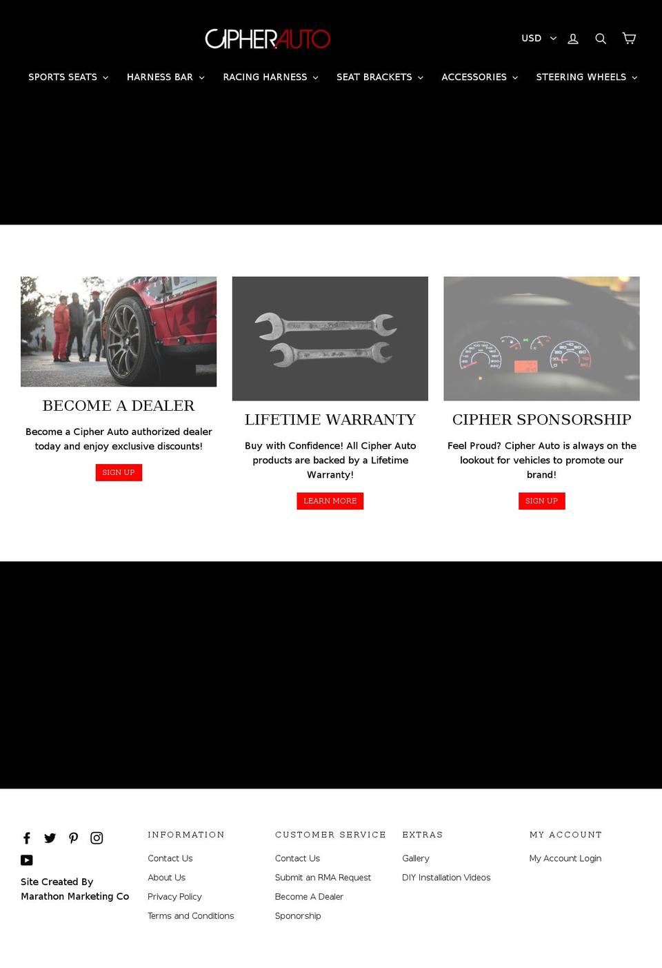 cipherauto.com — Shopify storefront screenshot