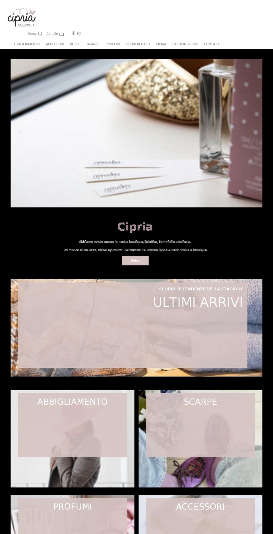 cipriacesena.it shopify website screenshot