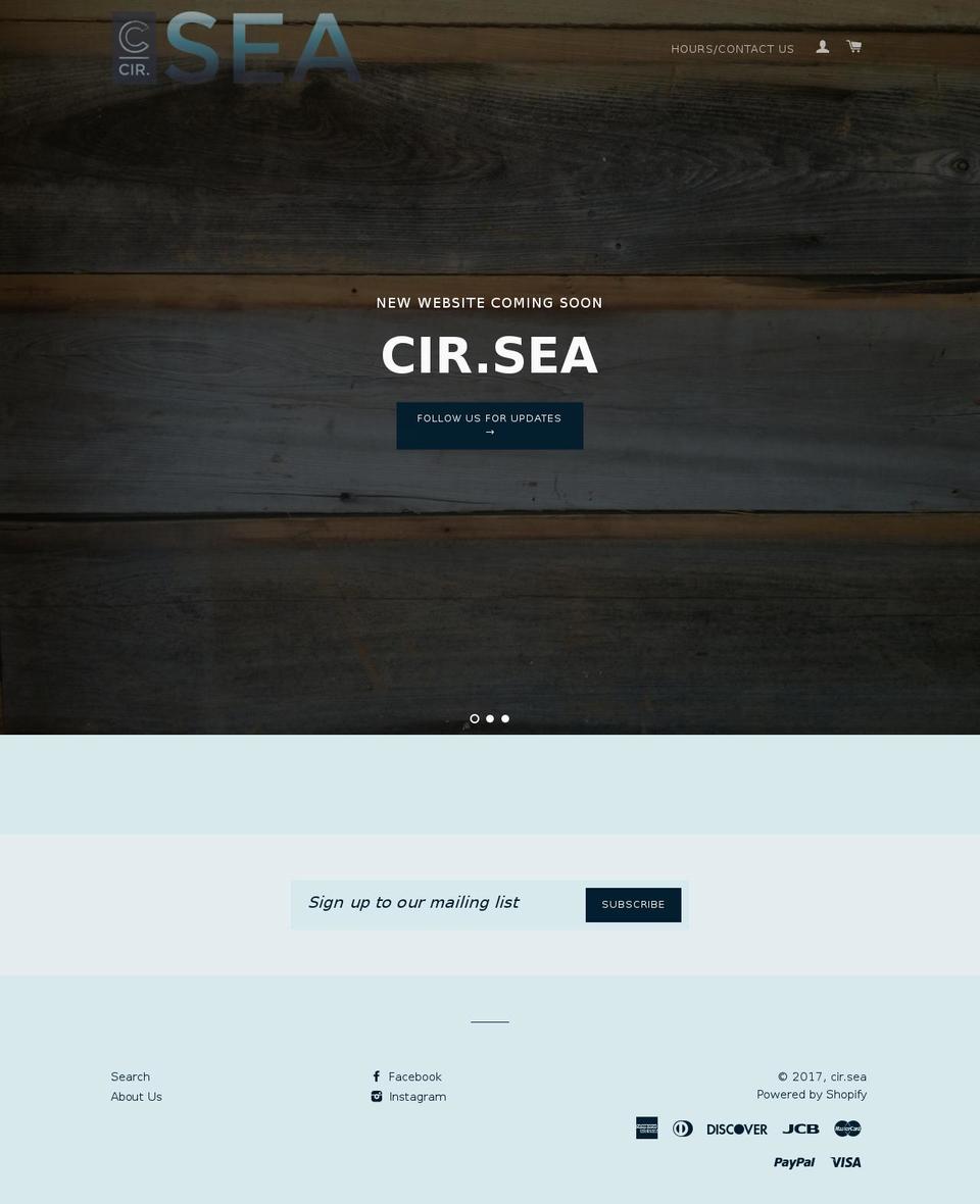 cir-sea.com shopify website screenshot