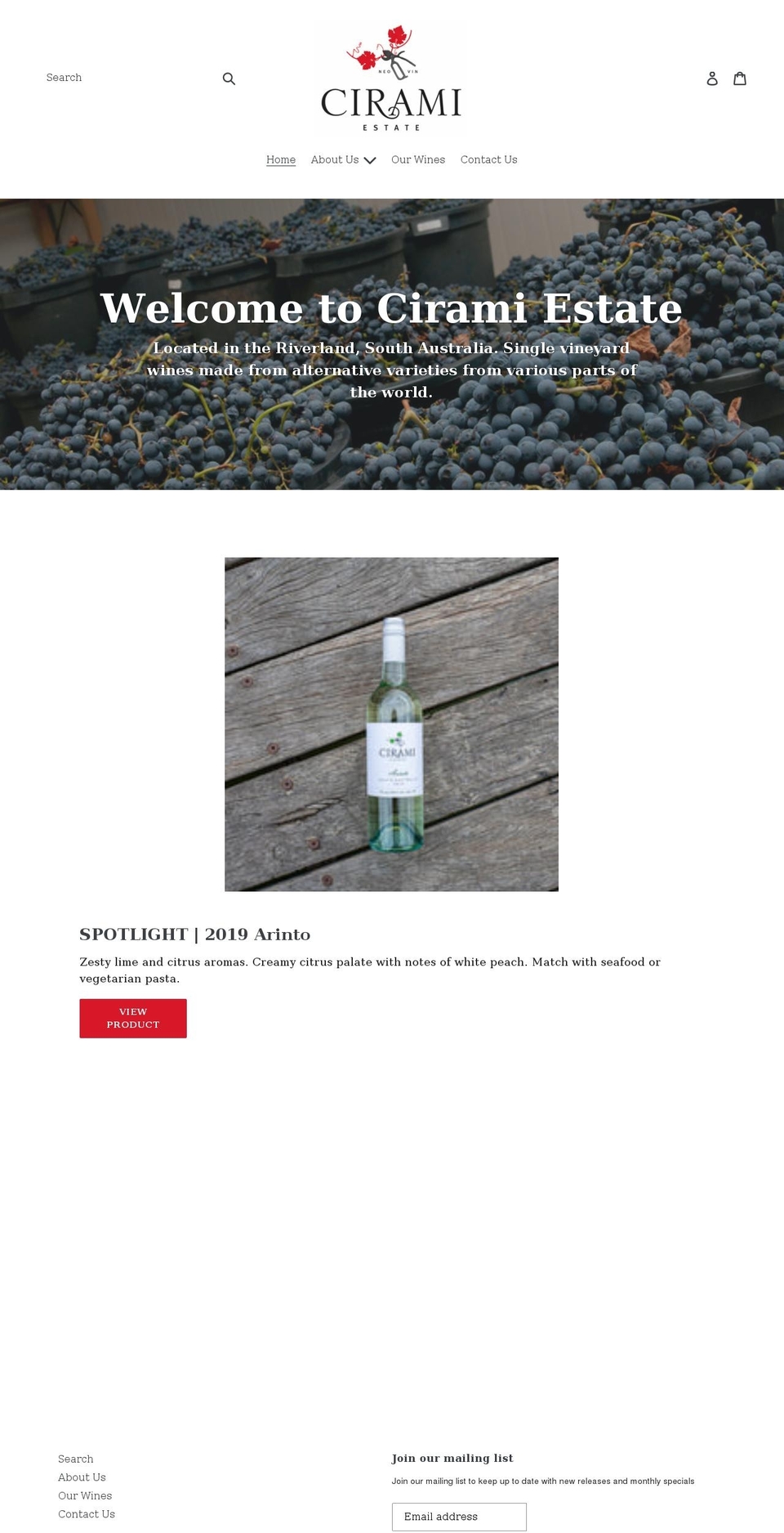 ciramiestate.com.au shopify website screenshot