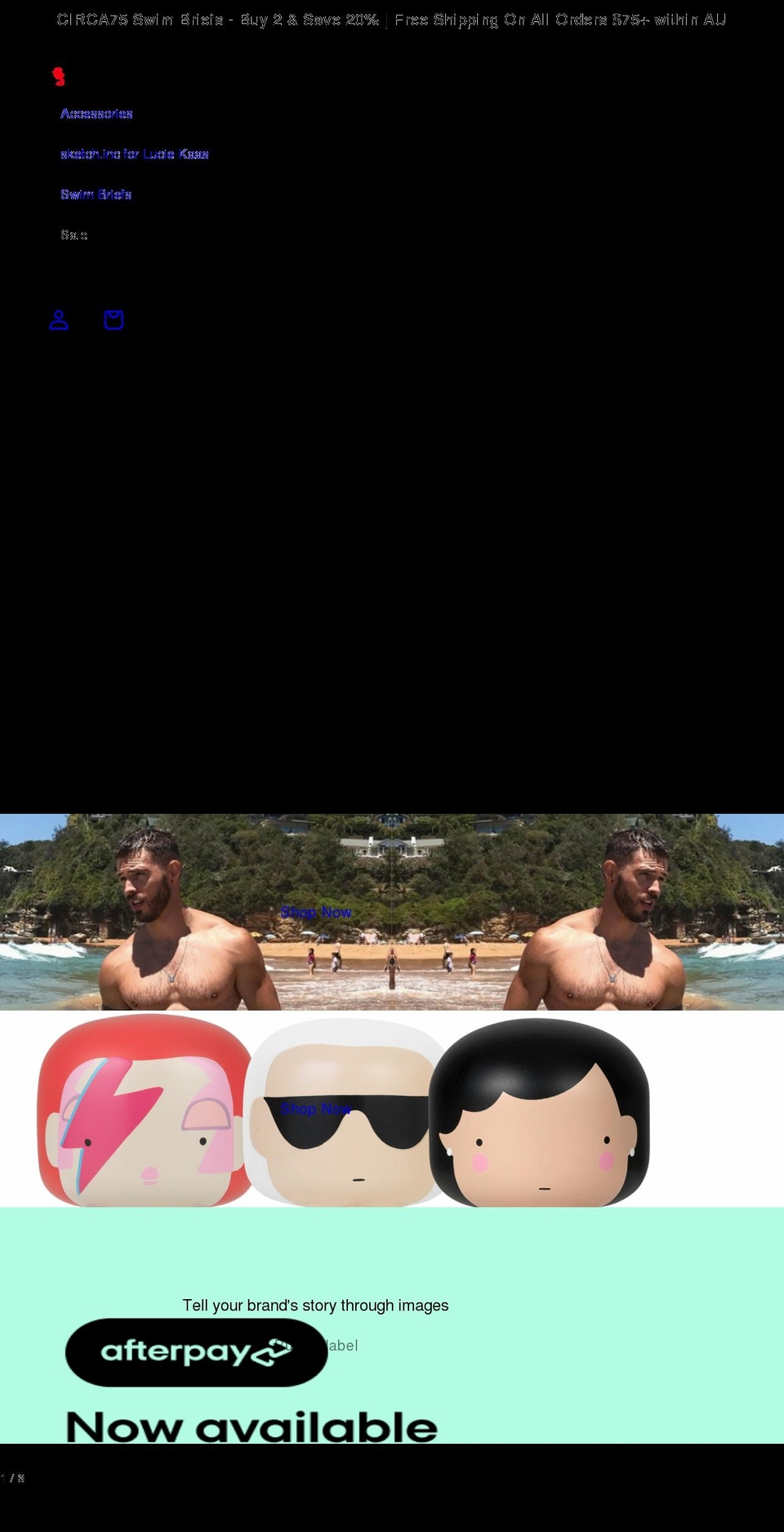 circa75menswear.com shopify website screenshot