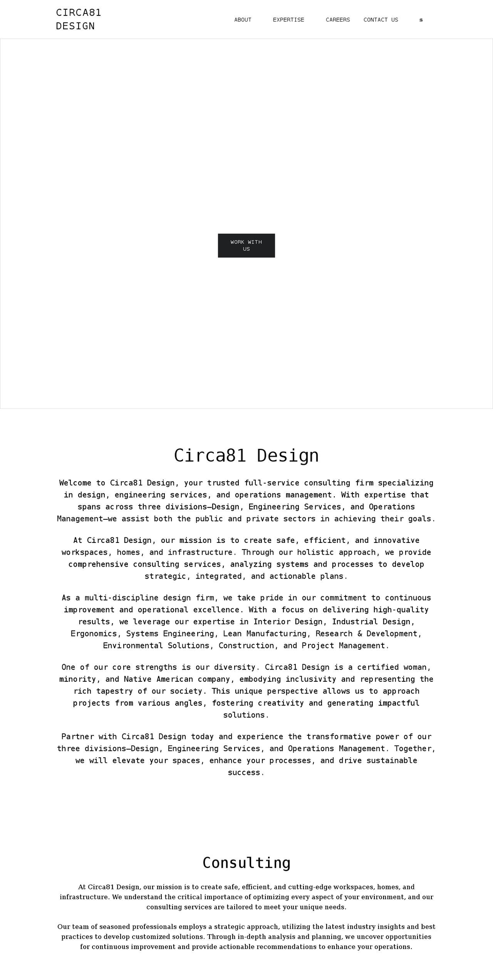 circa81design.com shopify website screenshot
