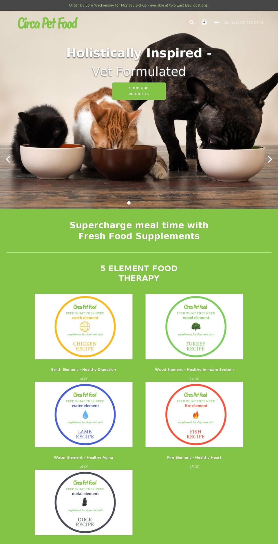 circapetfood.com — Shopify storefront screenshot