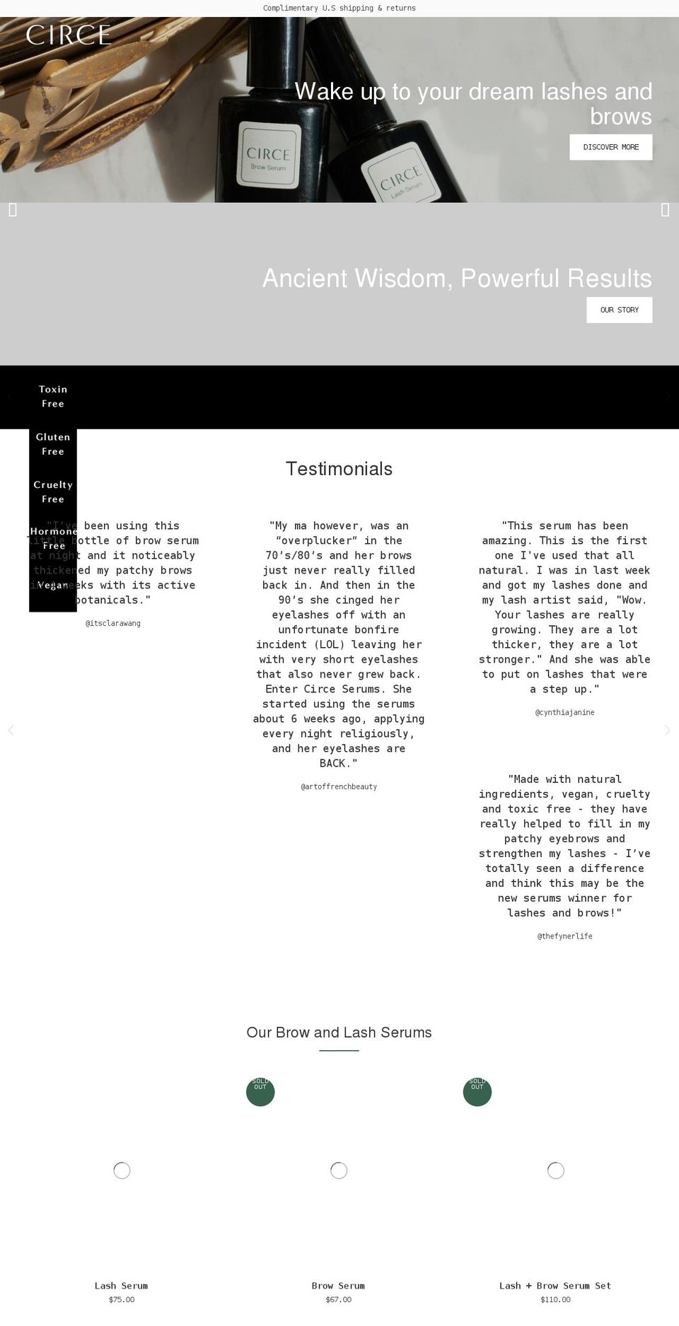 circebeauty.com — Shopify storefront screenshot
