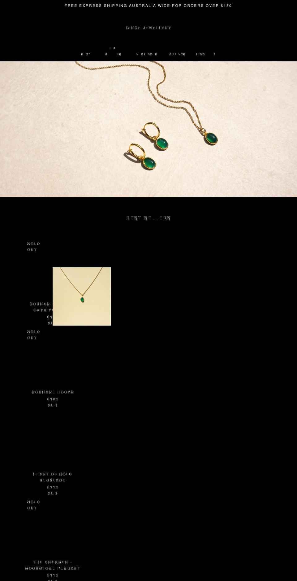 circejewellery.com shopify website screenshot